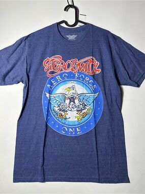 Aerosmith Aero-Force One Graphic Tee - Navy Blue